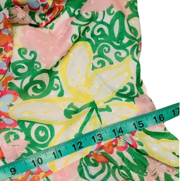 LILLY PULITZER Mariposa Peggy Dress Size 12 Ruffle - Picture 10 of 12